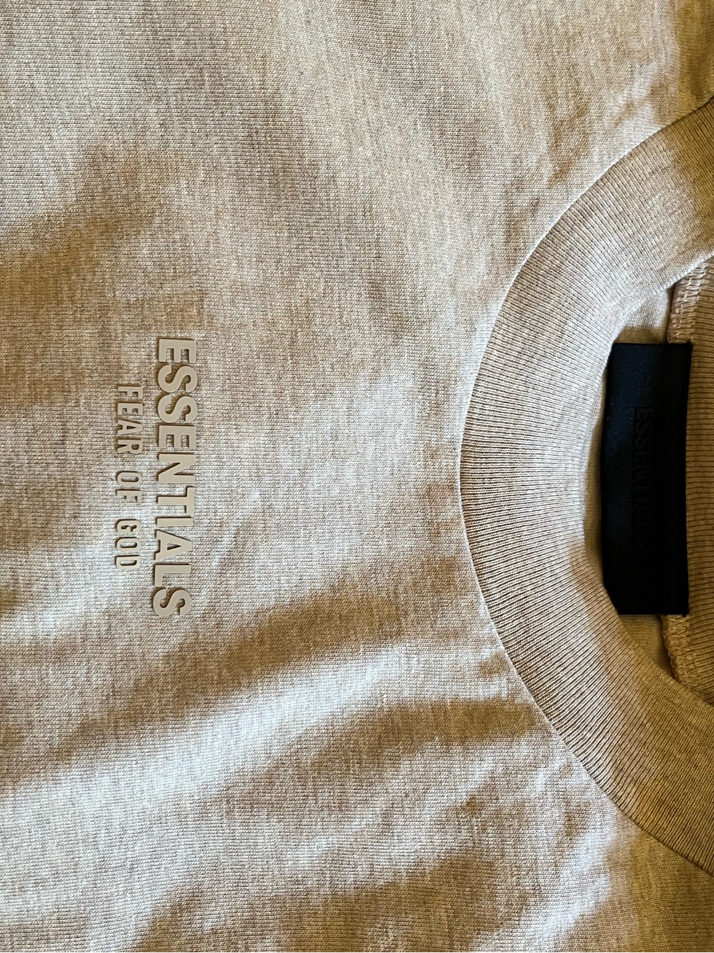 Fear Of God Essentials - Tee Core In Gold Heather